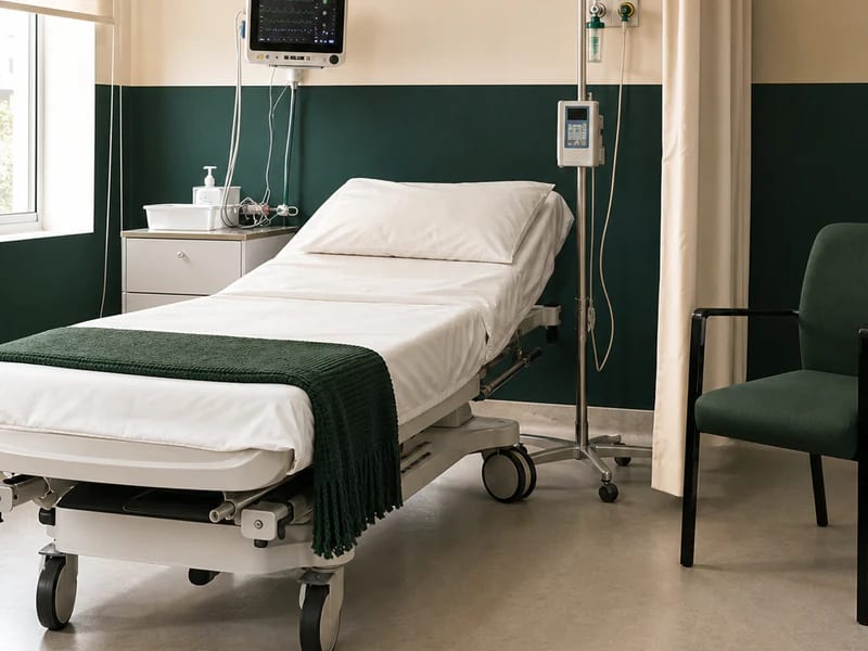 A surgical team operating in a Care & Cure theatre